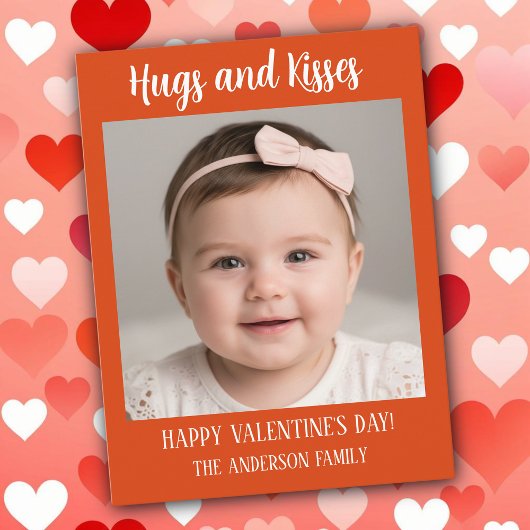 Personalized Valentine Photo Postcard ポストカード