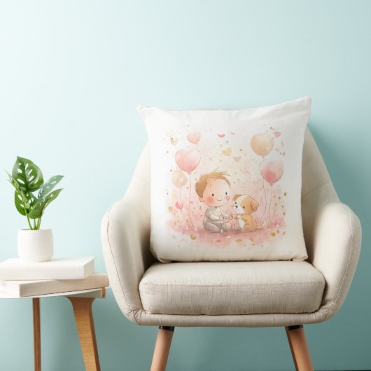 Personalized Valentine’s Baby Pillow クッション (椅子)
