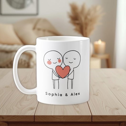 Personalized Valentine’s Couple Matching  コーヒーマグカップ