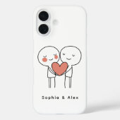 Personalized Valentine’s Couple Matching  Case-Mate iPhoneケース (裏面)