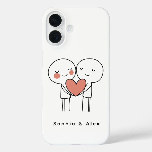 Personalized Valentine’s Couple Matching  Case-Mate iPhoneケース (裏面)