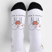 Personalized Valentine’s Couple Matching Crew Sock ソックス (上部)