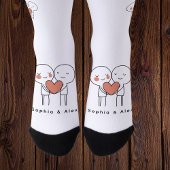 Personalized Valentine’s Couple Matching Crew Sock ソックス