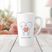 Personalized Valentine’s Couple Matching Latte Mug カフェラテマグ