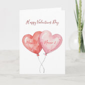 Personalized Valentine’s Day Card カード (正面)
