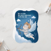 Personalized Valentine’s Day Card - Love Like No O カード (正面/裏面インサイチュ)