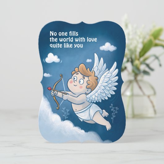 Personalized Valentine’s Day Card - Love Like No O カード (スタンド正面)