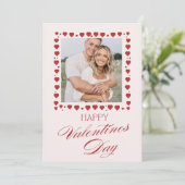 Personalized Valentine’s Day Card with Photo pink シーズンカード (スタンド正面)