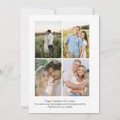 Personalized Valentine’s Day Card with Photo pink シーズンカード (裏面)