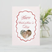 Personalized Valentine’s Day Card with Photo pink シーズンカード (スタンド正面)
