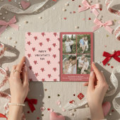 Personalized Valentine’s Day Card with Photo pink シーズンカード