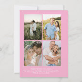 Personalized Valentine’s Day Card with Photo pink シーズンカード (裏面)