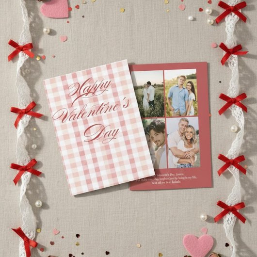 Personalized Valentine’s Day Card with Photo | Rom シーズンカード