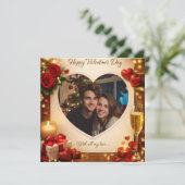 Personalized Valentine’s Day Card your Photo シーズンカード (スタンド正面)