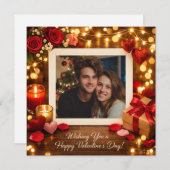 Personalized Valentine’s Day Card your Photo シーズンカード (正面/裏面)