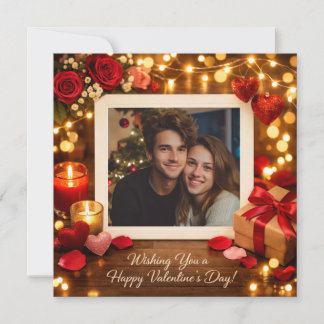 Personalized Valentine’s Day Card your Photo シーズンカード