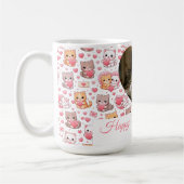 Personalized Valentine’s Day Cat Mug with Photo  コーヒーマグカップ (左)