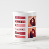 Personalized Valentine’s Day Gift ジャンボコーヒーマグカップ (正面)