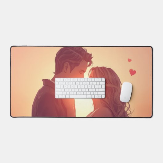 Personalized Valentine’s Day Gift デスクマット (キーボード&マウス)