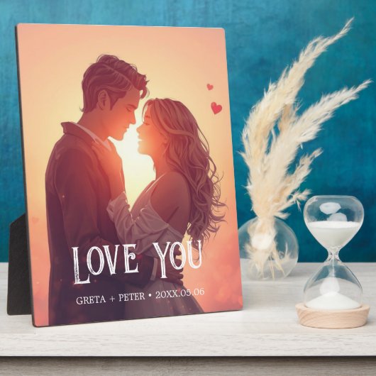 Personalized Valentine’s Day Gift フォトプラーク (側面)