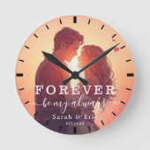 Personalized Valentine’s Day Gift ラウンド壁時計 (正面)