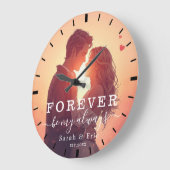 Personalized Valentine’s Day Gift ラージ壁時計 (傾斜)