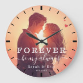 Personalized Valentine’s Day Gift ラージ壁時計 (正面)