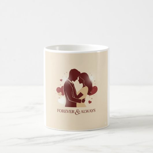 Personalized Valentine’s Day Gift - Romantic Coupl コーヒーマグカップ (中央)