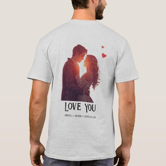 Personalized Valentine’s Day Gift Tシャツ (裏面)