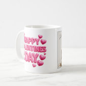 Personalized Valentine’s Day Mug | Custom Photo コーヒーマグカップ (正面左)