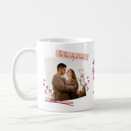 Personalized Valentine’s Day Mug | Custom Photo コーヒーマグカップ (左)