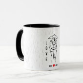 Personalized Valentine’s Day Mug with Custom Names マグカップ (正面左)