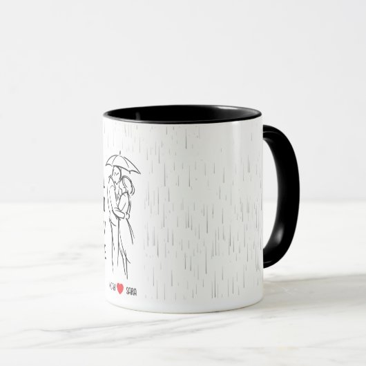Personalized Valentine’s Day Mug with Custom Names マグカップ (正面右)