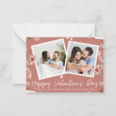 Personalized Valentine’s Day Photo Card | Custom C ノートカード (正面)