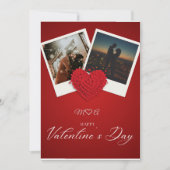 Personalized Valentine’s Day Photo Card | Custom L 招待状 (正面)