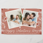 Personalized Valentine’s Day Photo Card | Romantic 便箋 (正面)
