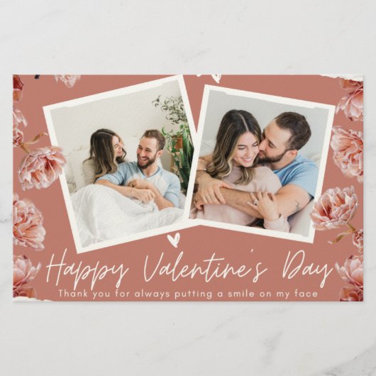 Personalized Valentine’s Day Photo Card | Romantic 便箋 (正面)