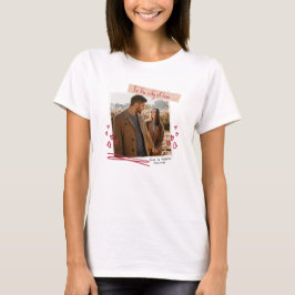 Personalized Valentine T-Shirt with Photo & Names Tシャツ