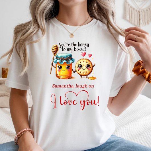 Personalized Valentine Women Tee Food Puns Tシャツ