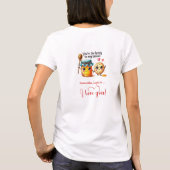 Personalized Valentine Women Tee Food Puns Tシャツ (裏面)
