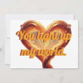 Personalized Valentine's card | Heart photo card シーズンカード (正面)