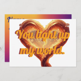 Personalized Valentine's card | Heart photo card シーズンカード