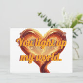 Personalized Valentine's card | Heart photo card シーズンカード (スタンド正面)