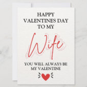  Personalized Valentines Day Card for Wife New Mom シーズンカード (正面)