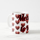 Personalized Valentine's Day Coffee Mug コーヒーマグカップ (正面左)