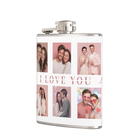Personalized Valentine's Day Flask | Custom Photos フラスク (左)