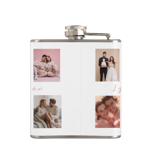 Personalized Valentine's Day Flask | Custom Photos フラスク (裏面)