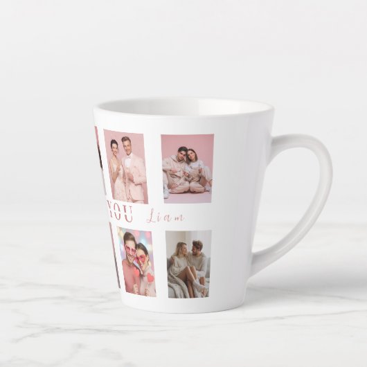 Personalized Valentine's Day Latte Mug Photos カフェラテマグ (右)