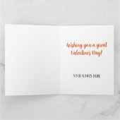 Personalized Valentines Day Photo  カード (内部)