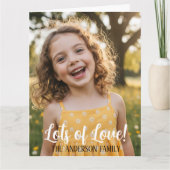 Personalized Valentines Day Photo  カード (正面)